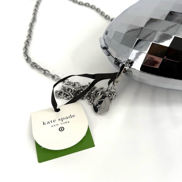 Kate Spade Silver disco  Heart Crossbody Bag - Picture 9 of 12